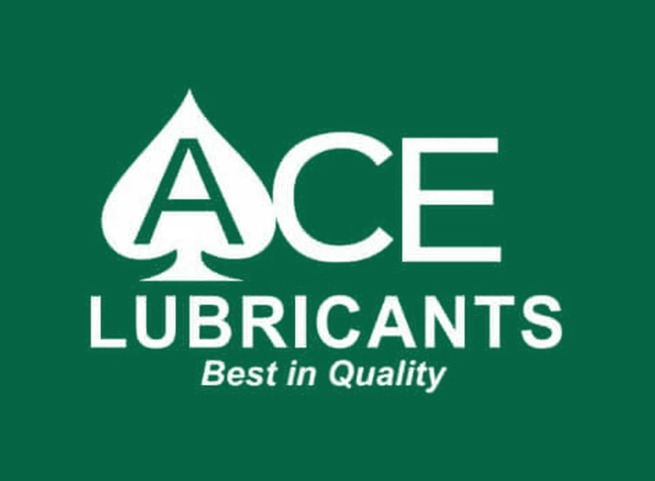 Ace Lubricants logo in white on green