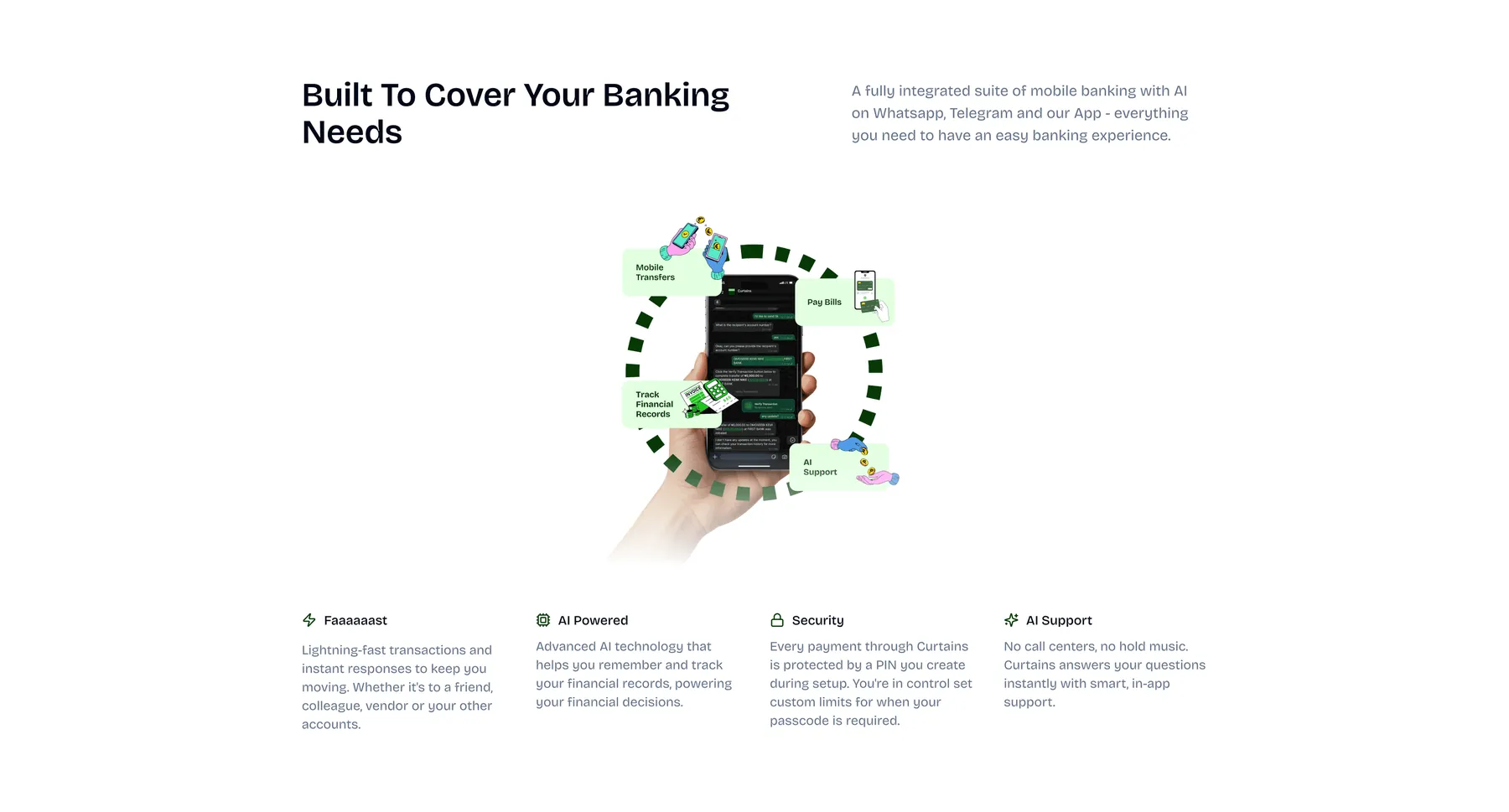 Built to cover your banking needs