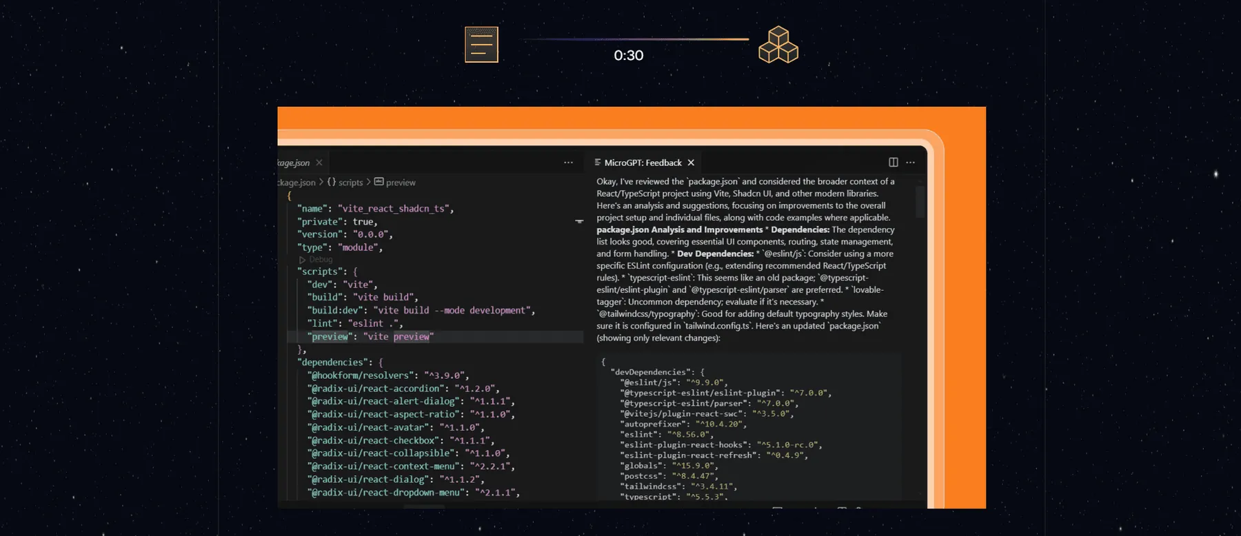 MicroGPT editor view