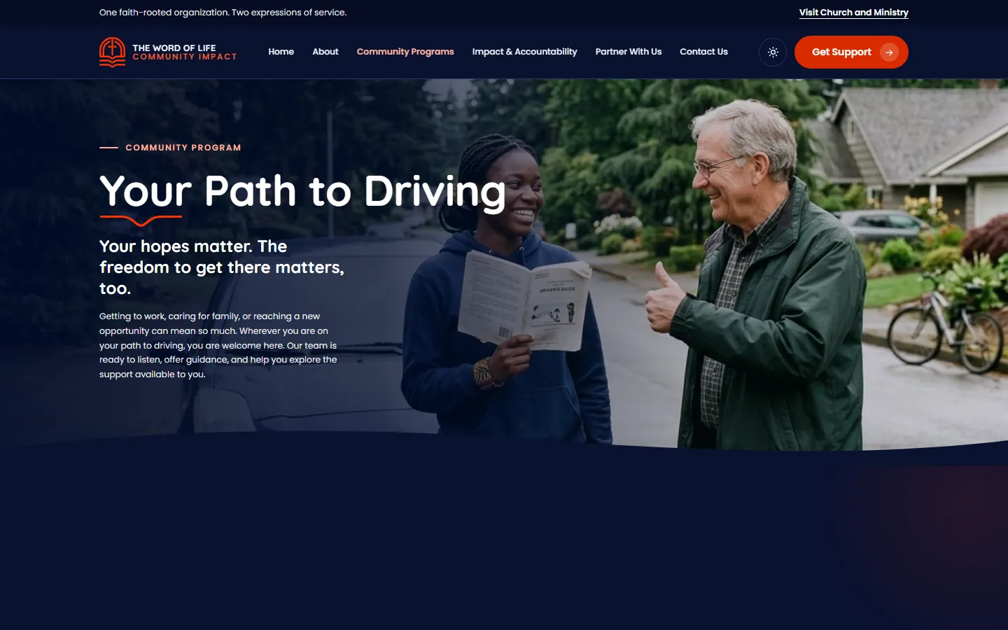 Driver license program page: Your Path to Driving